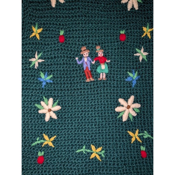 Vintage Winkelman's Knit Wool Vest Women's XS Green Made In Italy - Picture 9 of 9